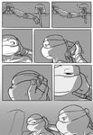  blush chair comic headband leonardo_(tmnt) male ninja raphael_(tmnt) reptile scalie sneefee teenage_mutant_ninja_turtles text turtle 