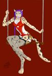  anthro clothing clouded_leopard feline hair invalid_tag leopard licks mammal pinup pose underwear yenza 