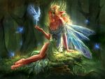  blonde_hair crown fairy fantasy girl safe wings 