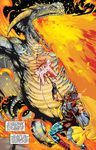  blood comic dragon fight fire lance slayer stab teeth warrior wyvern 