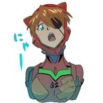 :o animal_ears animal_helmet arms_at_sides bangs blue_eyes bodysuit breasts cat_ears cropped_arms cropped_torso evangelion:_3.0_you_can_(not)_redo eyepatch fake_animal_ears gradient hair_between_eyes head_tilt helmet highres kengo looking_at_viewer neon_genesis_evangelion number open_mouth parted_bangs pilot_suit plugsuit rebuild_of_evangelion red_bodysuit shikinami_asuka_langley simple_background small_breasts solo souryuu_asuka_langley tape teeth translated turtleneck upper_body white_background 