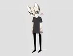  anthro bald band-aid bandage clothed clothing ear_piercing feline franciscassidy male mammal piercing solo standing third_eye 