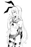  blush body_writing greyscale hair_ribbon heart kantai_collection long_hair male_focus monochrome morochin_(mo_loss_an) otoko_no_ko profile ribbon shimakaze_(kantai_collection) skirt solo tally translated 