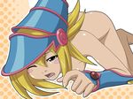  blonde_hair blush dark_magician_girl duel_monster long_hair nude yu-gi-oh! yuu-gi-ou_duel_monsters 