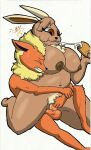 anthro areola balls belly big_belly big_breasts big_ears black_nipples bodily_fluids breasts brown_body canid cheese dairy_products dark_areola dark_nipples duo eating eating_food eevee eeveelution erection female flareon food foxchen fur generation_1_pokemon generation_2_pokemon genital_fluids genitals huge_breasts male male/female mammal nintendo nipples nude orange_body orgasm overweight overweight_female penetration penile penile_penetration penis penis_in_pussy pokemon pokemon_(species) pubes pubes_exposed pussy quesadilla sex size_difference slightly_chubby sweat vaginal vaginal_penetration