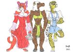  bow breasts cat cheetah clothed clothing ear_piercing equine feline female goonda horse mammal nancy necklace oliver_twist piercing saban saban's_oliver_twist silver_brumby swift_(artist) 