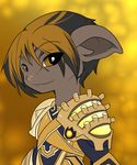  armor asura black_hair brown_skin cute guild_wars hair highlights humanoid invalid_tag simple_background smile twiliz video_games yellow_eyes 