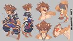  anthro boxers_(clothing) clothed clothing digitigrade feline fully_clothed grin kingdom_hearts lion lion_sora looking_at_viewer male mammal multiple_images pawpads sharp_teeth smile solo square_enix standing teeth topless underwear uzucake video_games whiskers 