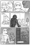  bowl chair comic donatello_(tmnt) leonardo_(tmnt) male michelangelo_(tmnt) ninja punching_bag raphael_(tmnt) reptile scalie sneefee teenage_mutant_ninja_turtles turtle 