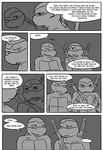  comic leonardo_(tmnt) male ninja raphael_(tmnt) reptile scalie sneefee teenage_mutant_ninja_turtles text turtle 