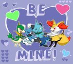  &lt;3 braixen brionne cute fangs holidays humor kodiwolfy mammal marine nintendo pinniped pok&eacute;mon seal servine tongue valentine&#039;s_day video_games 