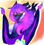  amethystdust anthro dragon eyewear female hair horn looking_at_viewer smile solo sunglasses tongue tongue_out wings 