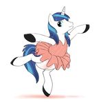  ballerina blue_hair clothing craymin cutie_mark diaper dress equine feral friendship_is_magic girly hair horn looking_at_viewer male mammal my_little_pony shining_armor_(mlp) solo unicorn 