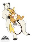  anal anal_penetration bear belly big_breasts breasts drooling female fucked_silly magpiehyena male male/female mammal nintendo penetration penis pok&eacute;mon polar_bear pussy raichu saliva shortstack thick_penis tongue video_games 
