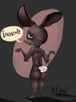  butt disney female fluffy fur innocent invalid_tag judy_hopps kateshi lagomorph mammal nude rabbit simple_background speech_bubble zootopia 