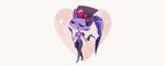  :o bad_id bad_twitter_id bodysuit chibi closed_eyes full_body gloves head_mounted_display heart holding_letter letter lipstick_mark long_hair overwatch pink_bodysuit ponytail purple_hair purple_skin simple_background solo sparkle star tinysnails valentine visor white_background widowmaker_(overwatch) 