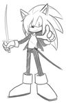  fan_character hedgehog jammiez male mammal melee_weapon mobian_(species) solo sword weapon 
