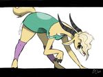  2016 antelope anthro clothed clothing dangermask digital_media_(artwork) disney female fur gazelle gazelle_(zootopia) horn mammal solo zootopia 