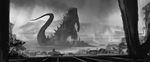  arthropod building claws cloud destruction dinosaur four_claws godzilla godzilla_(series) gojirasaurus_(species) hook insect invalid_tag kaiju muto vehicles water 