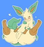  artist_request brown_eyes furry leafeon pokemon pussy uncensored 