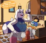  2017 ambiguous_gender anthro big_breasts big_butt breasts butt caprine clothing female goat huge_breasts huge_butt human mammal protagonist_(undertale) temmie_(undertale) thick_thighs toriel undertale video_games wide_hips 