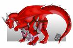  anthro dragon female feral male marthagreydragoness sex size_difference 