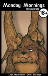  2017 4_toes annoyed anthro black-kitten black_border border brown_fur collaboration cover cover_page duo english_text feline female foot_on_head fur hi_res hindpaw incest lynx male mammal owlalope paws sibling simple_background solo_focus text toes 