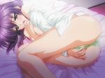  1girl animated animated_gif masturbating solo tsuma_shibori 