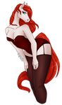  clothing corset equine grace_(ephrien) hair horse lingerie mammal red_hair zydrationx 