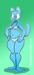  anthro bra breasts camel_toe cartoon_network clothing energyloop feline female mammal nicole_watterson nipple_bulge overweight solo standing the_amazing_world_of_gumball underwear 