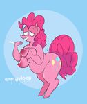  anthro breast_grab breast_squeeze breasts earth_pony energyloop equine female friendship_is_magic hand_on_breast horse lactating mammal my_little_pony nipples overweight pinkie_pie_(mlp) pony smile solo standing 