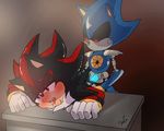  ahegao anal anal_penetration animated bent_over drooling duo from_behind_position glowing glowing_eyes glowing_penis half-closed_eyes hedgehog krazyelf looking_pleasured machine mammal metal_sonic penetration penis robot saliva sex shadow_the_hedgehog signature sonic_(series) tears tongue tongue_out 