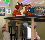  2016 4_claws 4_toes 5_fingers absurd_res accessory adolescent advice_meme against_furniture against_surface against_table ailurid anthro backpack backpack_on_floor barefoot bent_arm bent_legs biped black_claws black_ears black_markings black_text blue_clothing blue_panties blue_underwear blush blush_lines blush_through_hair bodily_fluids book bottomwear braided_hair breasts brown_hair brown_nose bubble bunsen_burner chemical_formula chemicals chemistry chemistry_cat_(advice_meme) classroom claws closed_smile clothed clothed_anthro clothed_female clothed_masturbation clothing colored countershade_face countershade_feet countershade_tail countershading culotte_(gymm) detailed_background digital_media_(artwork) distracted distracting_background domestic_cat double_fingering duo embarrassed english_text erlenmeyer_flask eye_markings eyedropper eyelashes feet felid feline felis female female/female finger_claws fingering fingering_partner fingering_self fingering_through_clothing fingerless_(marking) fingers fire flask flirting floral_backpack floral_print fluffy fluffy_tail food front_view fruit full-length_portrait fur furniture genital_fluids glistening glistening_eyes glowstick green_bottomwear green_clothing green_eyes green_skirt grey_body grey_fur grin hair hair_accessory hair_tie hi_res hiding_face holding_book holding_object humor impact_(font) inner_ear_fluff inside interspecies laboratory_equipment laboratory_glassware leg_markings lobadelaluna long_tail low-angle_view mammal markings masturbation meme mephitid mouth_closed multicolored_body multicolored_fur no_pupils on_stool open_book painting panties pattern_bottomwear pattern_clothing pattern_panties pattern_underwear periodic_table pick-up_line pigtails pink_clothing pink_panties pink_underwear plant plantigrade portrait poster prick_ears public public_masturbation pun question_mark red_blush red_clothing red_hair red_panda red_panda_tail red_sweater red_topwear ring_(marking) ringed_tail sarawil_(gymm) school school_desk school_uniform scientific_instrument sex shaded short_sleeves signature sitting sitting_on_stool skirt skunk skunk_tail smile sneaky snow_panties snowflake snowflake_panties snowflake_pattern snowflake_print socks_(marking) source_request spread_legs spreading stealth_fingering stealth_masturbation stealth_sex stool story story_at_source story_in_description strawberry strawberry_panties strawberry_pattern strawberry_pattern_panties strawberry_pattern_underwear strawberry_underwear striped_body striped_fur striped_markings striped_tail stripes structural_formula sweater table tail tail_markings tail_on_ground text three-quarter_view through_clothing toe_claws toes topwear translucent translucent_hair tuft under_table under_table_pov underwear uniform upskirt vaginal vaginal_fluids vaginal_masturbation vial wet wet_clothing wet_panties wet_underwear white_body white_countershading white_fingers white_fur white_inner_ear white_inner_ear_fluff white_text young young_anthro 