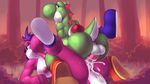  anus balls breasts clothing cum duo female footwear klent looking_pleasured male mario_bros nintendo open_mouth penetration penis pussy raised_tail sex shoes sweat tongue tongue_out vaginal vaginal_penetration video_games yoshi 