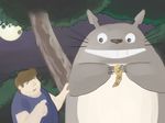  caesarcub condom feral ghibli grin human male mammal moon my_neighbor_totoro night totoro tree whiskers 