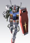  absurdres beam_rifle beam_saber earth_federation energy_gun gundam gundam_thunderbolt highres mecha mobile_suit mobile_suit_gundam no_humans perfect_gundam_(thunderbolt) robot rx-78-2 science_fiction shield takahashi_masaki v-fin weapon yellow_eyes 