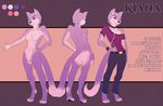  anthro canine clothed clothing english_text female giaru_(artist) looking_at_viewer mammal model_sheet nude solo standing text 