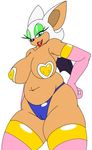  2015 2016 anthro armpits bat big_breasts breasts clothing flat_colors hi_res huge_breasts mammal navel panties pasties rouge_the_bat slightly_chubby sonic_(series) speeds underwear video_games 