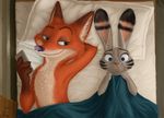  bedding blanket cellphone disney jack_savage nick_wilde phone pillow zootopia 