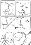  bedding blanket blush comic invalid_tag kissing leonardo_(tmnt) licking male male/male pillow raphael_(tmnt) reptile saliva scalie sneefee teenage_mutant_ninja_turtles tongue tongue_out turtle 