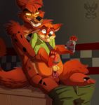  anal anal_penetration anthro balls canine disney five_nights_at_freddy&#039;s fox foxy_(fnaf) knot machine male male/male mammal nick_wilde penetration penis precum robot sex video_games xnirox zootopia 