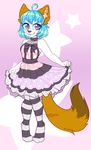  anthro canine clothed clothing female fur hair honesty_(artist) looking_at_viewer mammal smile solo standing 