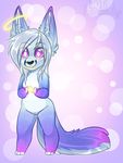  anthro canine chibi featureless_crotch female fur hair honesty_(artist) mammal slightly_chubby smile solo standing 