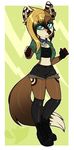  anthro canine collar female honesty_(artist) looking_at_viewer mammal solo standing 