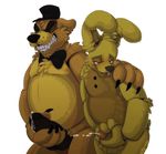  cum five_nights_at_freddy&#039;s golden_freddy_(fnaf) male male/male penis springtrap_(fnaf) video_games xnirox 