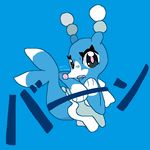  blue_body brionne cute dailybrionne embarrassed japanese_text jojo&#039;s_bizarre_adventure looking_at_viewer mammal marine nintendo pinniped pok&eacute;mon pose seal solo text video_games 