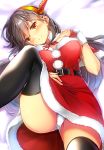  breast_hold christmas haruna_(kancolle) kantai_collection pantsu thighhighs tsukui_kachou 