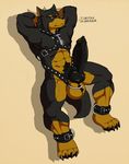  2017 4_toes abs animal_genitalia animal_penis anklet anthro areola armpit_hair armpits ball_tuft balls barefoot beard beauceron biceps big_muscles big_penis biped black_claws black_fur black_nipples black_nose black_penis black_tail body_hair brown_balls brown_belly brown_eyes brown_fur canine canine_penis cel_shading chest_hair chest_tuft claws dialogue digital_media_(artwork) dog doggieo doggieo_(character) erection eyebrows facial_hair front_view fur hair hands_behind_head harness huge_penis hyper hyper_penis jewelry knot looking_at_viewer male mammal manly mostly_nude multicolored_fur muscular muscular_male nipples paws pecs penis pinup pose pubes quads reclining serratus shaded shadow sheath simple_background snout solo spread_legs spreading studded_anklet studded_harness studded_leather talking_to_viewer tan_background toe_claws toes triceps tuft two_tone_fur vein veiny_penis white_fur 