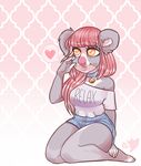  &lt;3 anthro clothed clothing collar female honesty_(artist) kneeling koala mammal marsupial slightly_chubby smile solo thick_thighs 