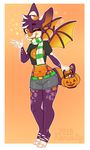  anthro bat candy clothed clothing food halloween holidays honesty_(artist) looking_at_viewer male mammal open_mouth scarf smile solo wings 